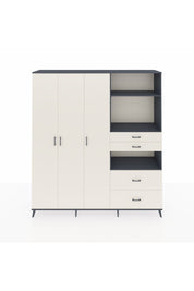 Hyperion Dolap 12 Raflı 4 Çekmeceli Tek Askılı 220x44x243 - S553M047V13B