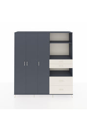 Hyperion Dolap 12 Raflı 4 Çekmeceli Tek Askılı 220x44x243 - S553M047V16B