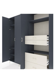 Hyperion Dolap 12 Raflı 4 Çekmeceli Tek Askılı 220x44x243 - S553M047V16B