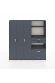 Hyperion Dolap 12 Raflı 4 Çekmeceli Tek Askılı 220x44x243 - S553M047V17B