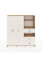 Hyperion Dolap 12 Raflı 4 Çekmeceli Tek Askılı 220x44x243 - S553M047V22B