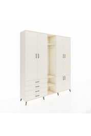 Hyperion Dolap 14 Raflı 4 Çekmeceli Tek Askılı 220x44x243 - S553M048V04B