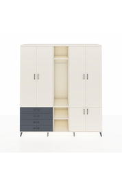 Hyperion Dolap 14 Raflı 4 Çekmeceli Tek Askılı 220x44x243 - S553M048V05B