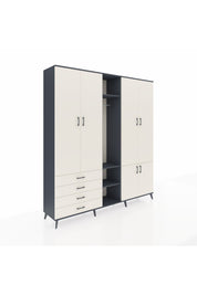 Hyperion Dolap 14 Raflı 4 Çekmeceli Tek Askılı 220x44x243 - S553M048V13B