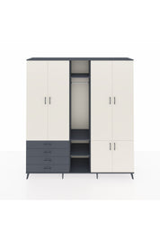 Hyperion Dolap 14 Raflı 4 Çekmeceli Tek Askılı 220x44x243 - S553M048V14B