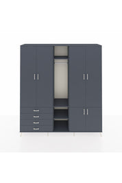 Hyperion Dolap 14 Raflı 4 Çekmeceli Tek Askılı 220x44x243 - S553M048V17B