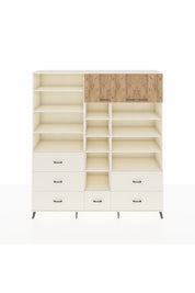 Hyperion Dolap 17 Raflı 6 Çekmeceli 3 Kapaklı 220x44x243 Aytaşı-Çam/Aytaşı