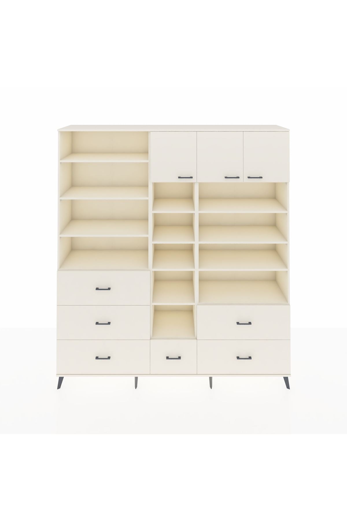 Hyperion Dolap 17 Raflı 6 Çekmeceli 3 Kapaklı 220x44x243 Aytaşı-Aytaşı/Aytaşı