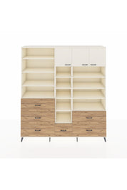 Hyperion Dolap 17 Raflı 6 Çekmeceli 3 Kapaklı 220x44x243 Aytaşı-Aytaşı/Çam