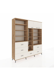 Hyperion Dolap 17 Raflı 6 Çekmeceli 3 Kapaklı 220x44x243 Çam-Aytaşı/Aytaşı