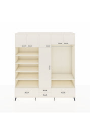 Hyperion Dolap 18 Raflı 4 Çekmeceli Tek Askılı 220x44x243 Aytaşı-Aytaşı/Aytaşı