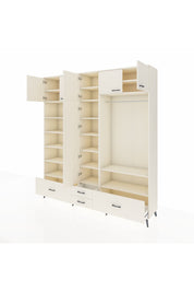 Hyperion Dolap 18 Raflı 4 Çekmeceli Tek Askılı 220x44x243 Aytaşı-Aytaşı/Aytaşı