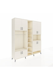 Hyperion Dolap 18 Raflı 8 Kapaklı Tek Askılı 220x44x243 Aytaşı-Aytaşı/Aytaşı