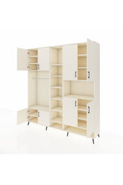 Hyperion Dolap 18 Raflı 8 Kapaklı Tek Askılı 220x44x243 Aytaşı-Aytaşı/Aytaşı