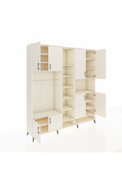 Hyperion Dolap 18 Raflı 8 Kapaklı Tek Askılı 220x44x243 Aytaşı-Aytaşı/Aytaşı