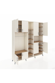 Hyperion Dolap 18 Raflı 8 Kapaklı Tek Askılı 220x44x243 Aytaşı-Aytaşı/Çam