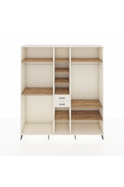 Hyperion Dolap 10 Raflı 2 Çekmeceli 3 Askılı 220x44x243 Aytaşı-Çam/Aytaşı