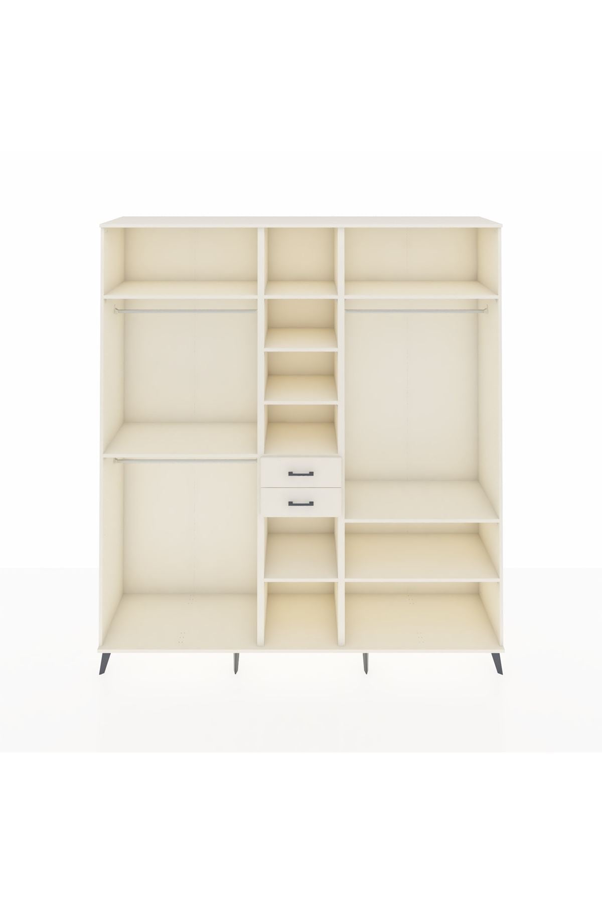 Hyperion Dolap 10 Raflı 2 Çekmeceli 3 Askılı 220x44x243 Aytaşı-Aytaşı/Aytaşı