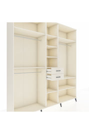 Hyperion Dolap 10 Raflı 2 Çekmeceli 3 Askılı 220x44x243 Aytaşı-Aytaşı/Aytaşı