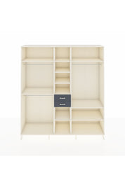 Hyperion Dolap 10 Raflı 2 Çekmeceli 3 Askılı 220x44x243 Aytaşı-Aytaşı/Antrasit