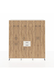 Hyperion Dolap 10 Raflı 2 Çekmeceli 3 Askılı 220x44x243 Aytaşı-Çam/Aytaşı