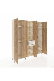 Hyperion Dolap 10 Raflı 2 Çekmeceli 3 Askılı 220x44x243 Aytaşı-Çam/Aytaşı