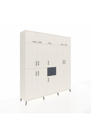 Hyperion Dolap 10 Raflı 2 Çekmeceli 3 Askılı 220x44x243 Aytaşı-Aytaşı/Antrasit