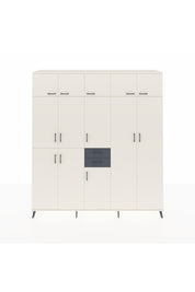 Hyperion Dolap 10 Raflı 2 Çekmeceli 3 Askılı 220x44x243 Aytaşı-Aytaşı/Antrasit