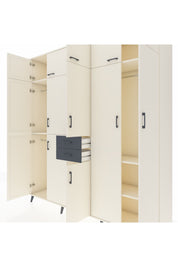 Hyperion Dolap 10 Raflı 2 Çekmeceli 3 Askılı 220x44x243 Aytaşı-Aytaşı/Antrasit