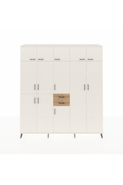 Hyperion Dolap 10 Raflı 2 Çekmeceli 3 Askılı 220x44x243 Aytaşı-Aytaşı/Çam