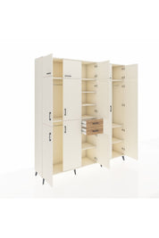 Hyperion Dolap 10 Raflı 2 Çekmeceli 3 Askılı 220x44x243 Aytaşı-Aytaşı/Çam