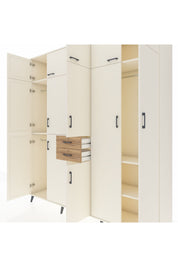 Hyperion Dolap 10 Raflı 2 Çekmeceli 3 Askılı 220x44x243 Aytaşı-Aytaşı/Çam