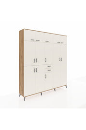 Hyperion Dolap 10 Raflı 2 Çekmeceli 3 Askılı 220x44x243 Çam-Aytaşı/Aytaşı