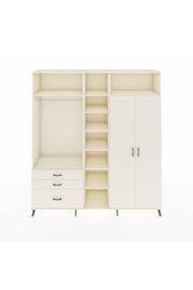 Hyperion Dolap 10 Raflı 3 Çekmeceli 2 Askılı 220x44x243 Aytaşı-Aytaşı/Aytaşı