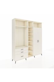 Hyperion Dolap 10 Raflı 3 Çekmeceli 2 Askılı 220x44x243 Aytaşı-Aytaşı/Aytaşı