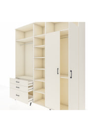 Hyperion Dolap 10 Raflı 3 Çekmeceli 2 Askılı 220x44x243 Aytaşı-Aytaşı/Aytaşı