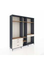 Hyperion Dolap 7 Raflı 4 Çekmeceli 3 Askılı 220x44x243 - S553M057V10B