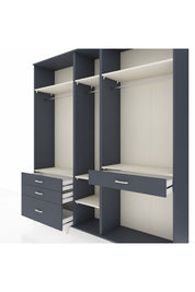 Hyperion Dolap 7 Raflı 4 Çekmeceli 3 Askılı 220x44x243 - S553M057V14B