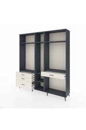 Hyperion Dolap 7 Raflı 4 Çekmeceli 3 Askılı 220x44x243 - S553M057V16B