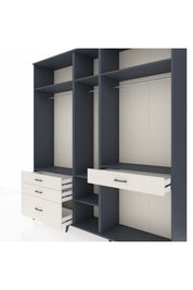 Hyperion Dolap 7 Raflı 4 Çekmeceli 3 Askılı 220x44x243 - S553M057V16B