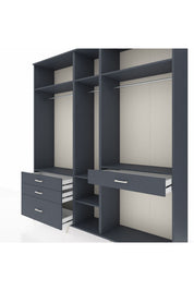 Hyperion Dolap 7 Raflı 4 Çekmeceli 3 Askılı 220x44x243 - S553M057V17B