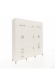 Hyperion Dolap 8 Raflı 4 Çekmeceli 3 Askılı 220x44x243 - S553M058V04B