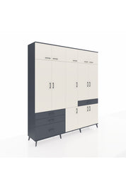 Hyperion Dolap 8 Raflı 4 Çekmeceli 3 Askılı 220x44x243 - S553M058V14B