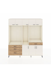 Hyperion Dolap 8 Raflı 4 Çekmeceli 3 Askılı 220x44x243 Aytaşı-Aytaşı/Çam