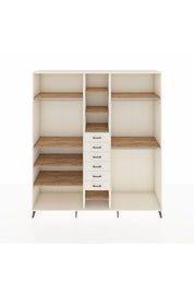 Hyperion Dolap 10 Raflı 6 Çekmeceli 3 Askılı 220x44x243 - S553M060V01B