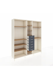 Hyperion Dolap 10 Raflı 6 Çekmeceli 3 Askılı 220x44x243 - S553M060V02B