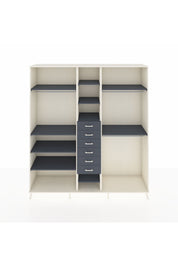 Hyperion Dolap 10 Raflı 6 Çekmeceli 3 Askılı 220x44x243 - S553M060V08B