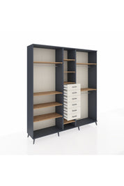 Hyperion Dolap 10 Raflı 6 Çekmeceli 3 Askılı 220x44x243 - S553M060V10B