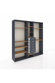 Hyperion Dolap 10 Raflı 6 Çekmeceli 3 Askılı 220x44x243 - S553M060V11B