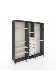 Hyperion Dolap 10 Raflı 6 Çekmeceli 3 Askılı 220x44x243 - S553M060V13B